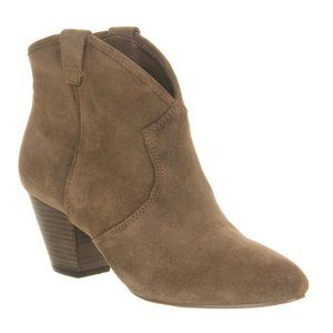 Ash Jalouse Taupe Suede Ankle Booties